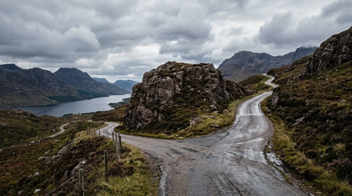 The dark water of Loch Ness below a Highland ridge on one side and the pinnacles of the Trotternish ridge on the Isle of Skye on the other, the two Highland trips compared from Edinburgh